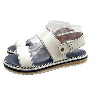 Tommy Hilfiger White Platform Sandals Women’s Size 8‎